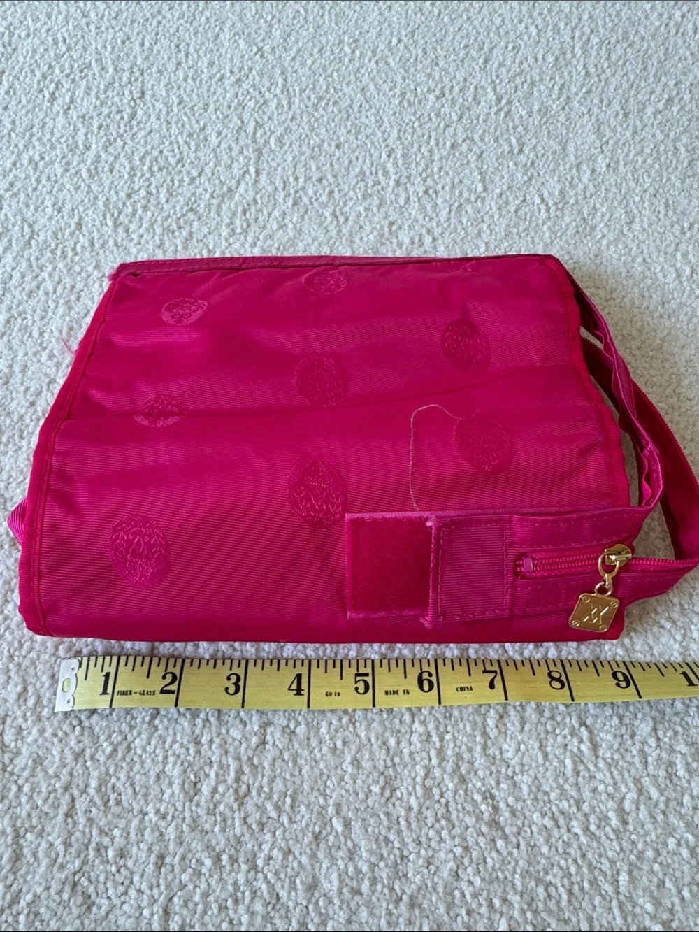 Adrienne Vittadini Hot Pink Cosmetic Bag